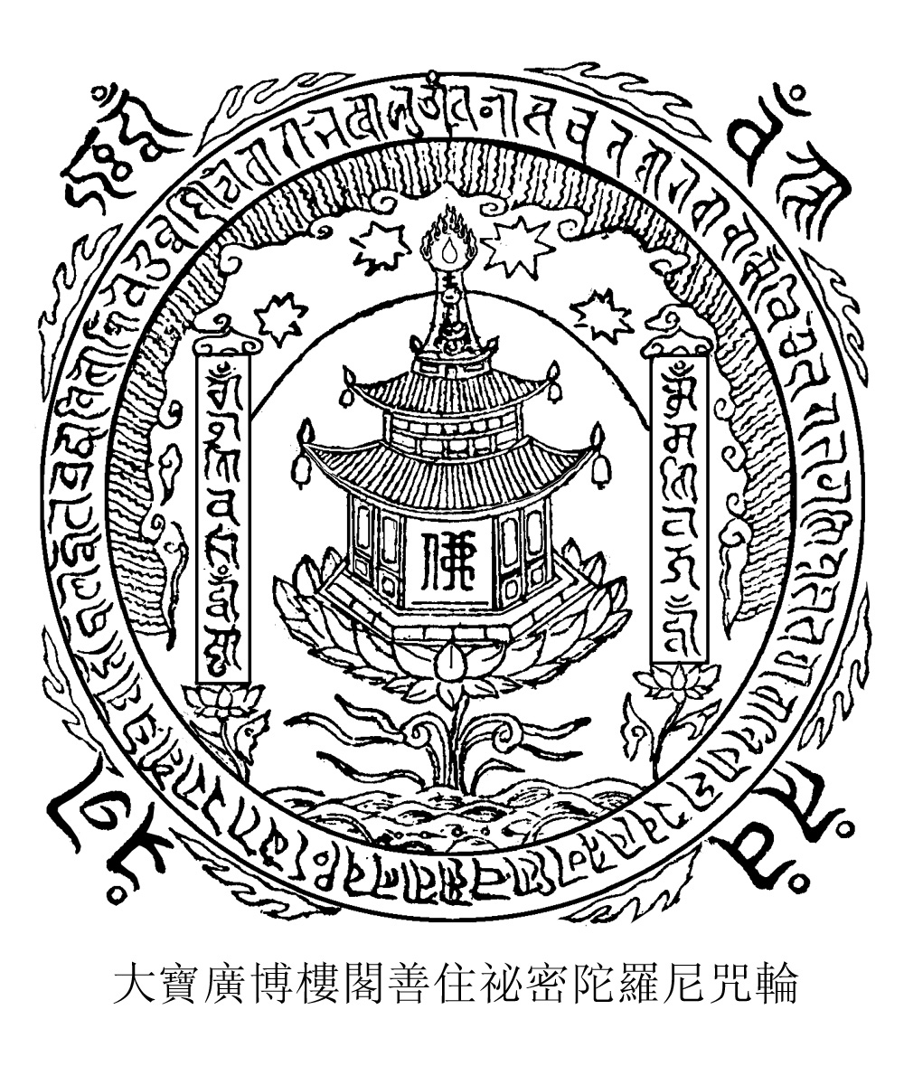 大宝广博楼阁善住秘密陀罗尼咒轮