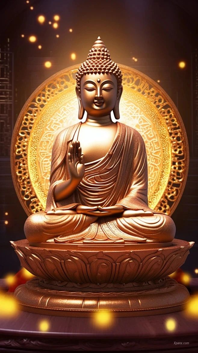 手机壁纸佛像 阿弥陀佛壁纸，称念“南无阿弥陀佛”，感谢众佛菩萨的保佑和加持